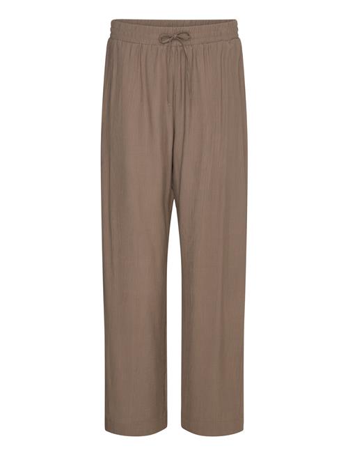 Se FREE/QUENT Fqlaguna-Pants FREE/QUENT Brown ved Booztlet