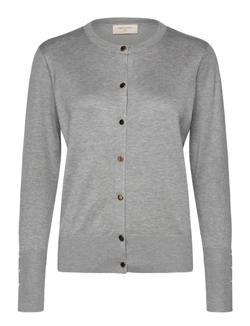 Se FREE/QUENT Fqkatie-Cardigan FREE/QUENT Grey ved Booztlet