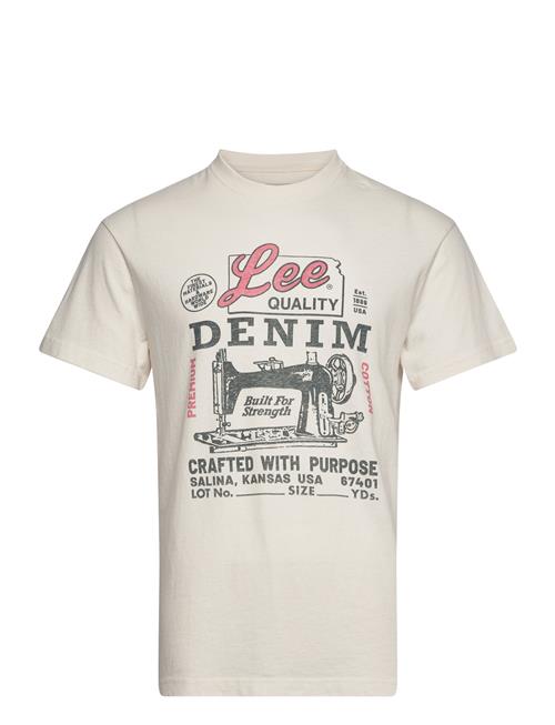 Lee Jeans Ss Working West Tee Lee Jeans Cream