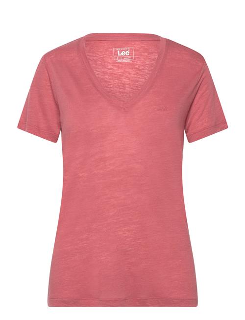 Lee Jeans V Neck Tee Lee Jeans Pink