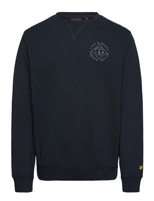 Lyle & Scott Stamp Crew Neck Sweatshirt Lyle & Scott Navy