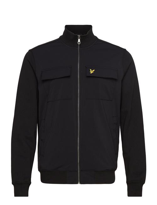 Lyle & Scott Hybrid Zip Track Jacket Lyle & Scott Black