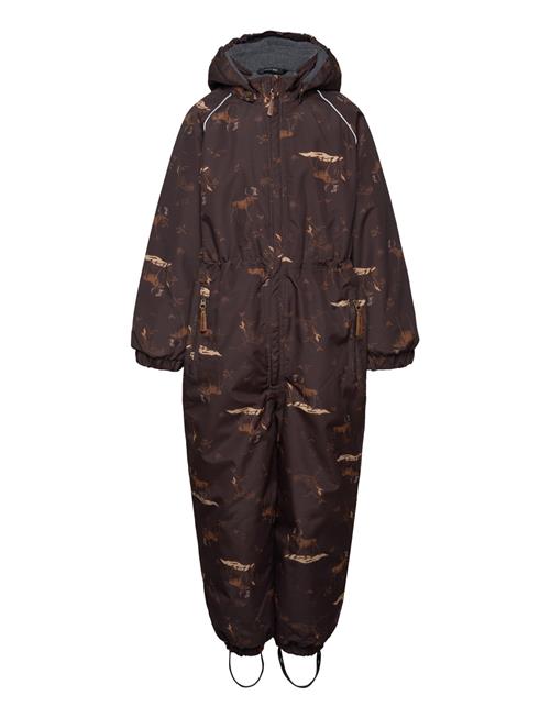 Polyester Junior Suit - Aop Forrest Mikk-line Brown