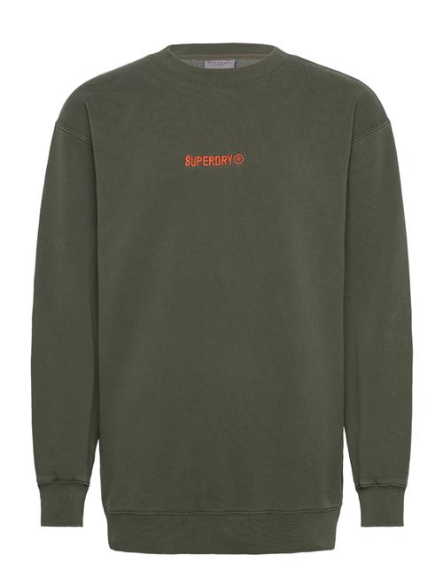 Micro Logo Graphic Loose Crew Superdry Green