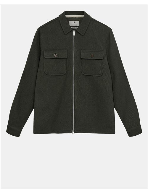 Akhanky Heavy Twill Overshirt Anerkjendt Khaki