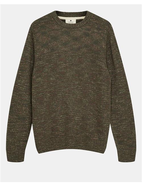 Se Anerkjendt Aksune Space Yarn Crew Neck Anerkjendt Khaki ved Booztlet