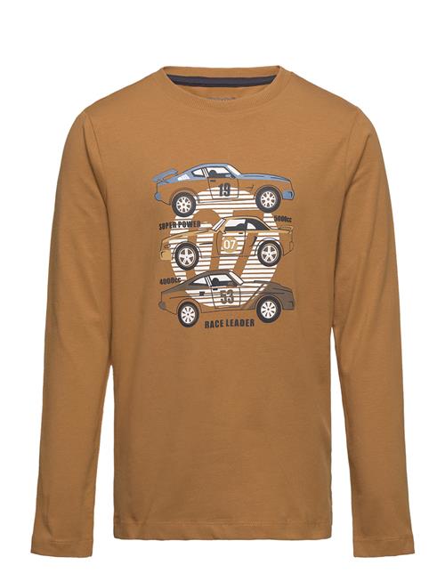 Se Minymo T-Shirt Ls Minymo Brown ved Booztlet