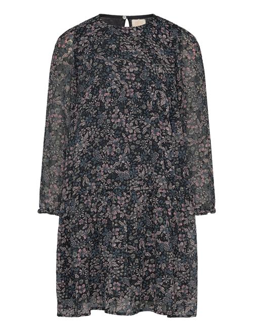 Dress Flower Dobby Creamie Navy