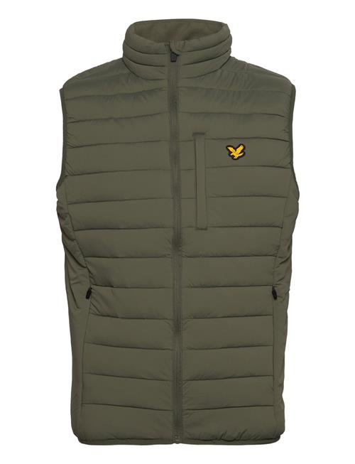 Se Stretch Lightweight Quilted Gilet Lyle & Scott Sport Green ved Booztlet