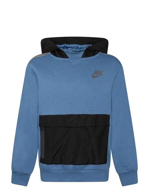 Se Nike Nike Sportswear Utility Pullover Hoodie Nike Blue ved Booztlet