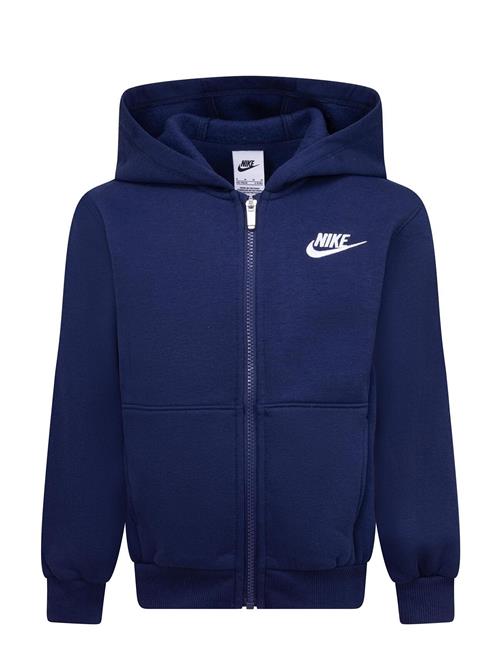 Se Nike Nike Sportswear Club Full-Zip Hoodie Nike Navy ved Booztlet