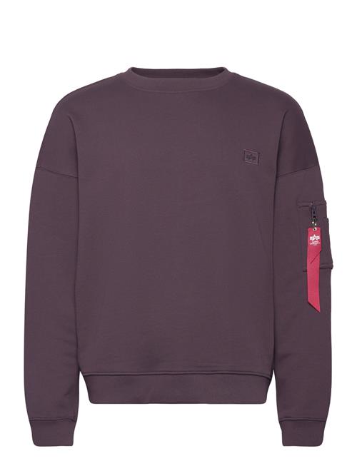 Se Alpha Industries Alpha Essentials Rl Sweater Alpha Industries Purple ved Booztlet