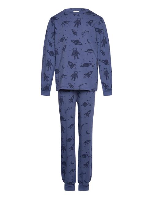 Geggamoja Two Piece Pyjamas Blue Astronaut Geggamoja Blue