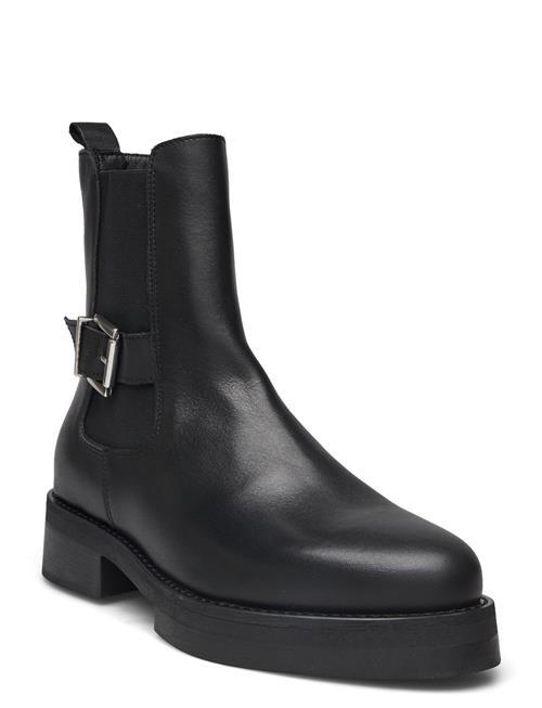 Bianco Biapanama Buckle Chelsea Boot Smooth Leather Bianco Black