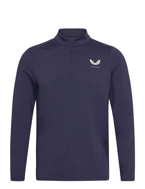 Performance Quarter Zip Castore Navy