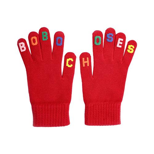 Se Bobo Choses Bobo Choses Strikkede Handsker Rød | Rød | 6-11 years ved Babyshop