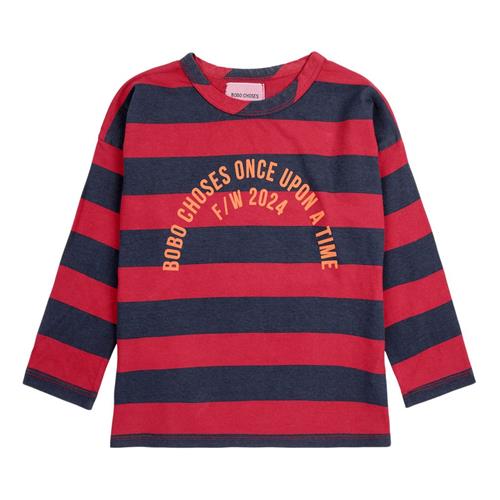 Bobo Choses B.C Stribet Langærmet T-shirt Orange | Rød | 4-5 years