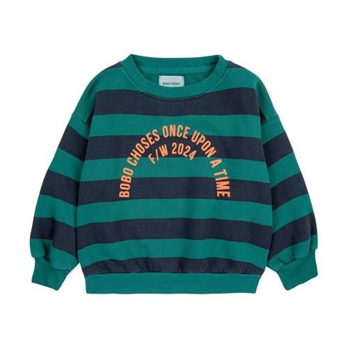 Bobo Choses Bobo Circle Stribet Sweatshirt Midnight Blue | Marine blå | 8-9 years