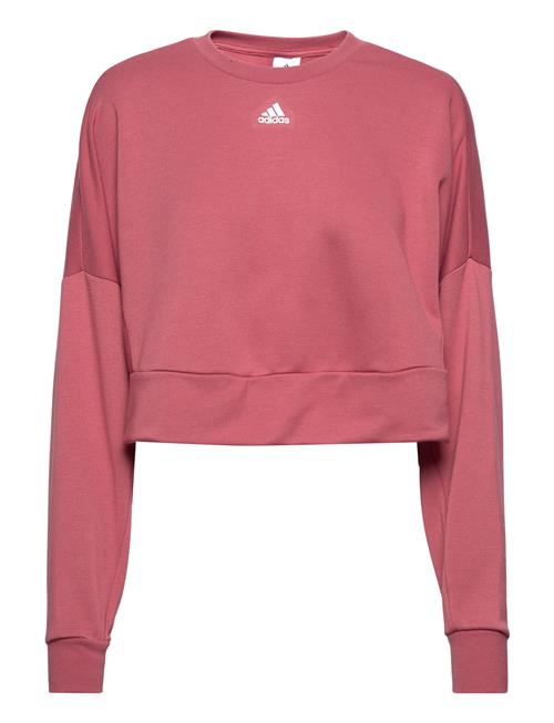 Se adidas Performance Aeroready Studio Loose Sweatshirt Adidas Performance Pink ved Booztlet