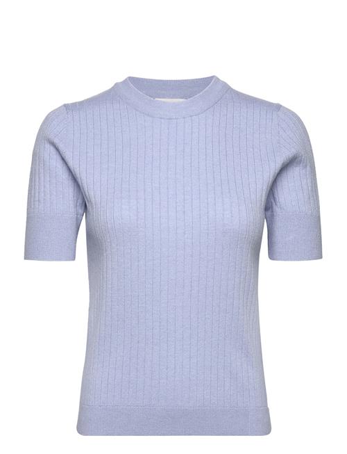 Objnoelle S/S Knit T-Shirt Noos Object Blue