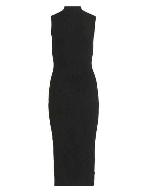 Vila Vistylie High-Neck S/L Rib Knit Dress Vila Black