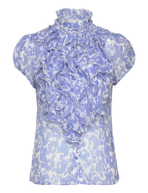 Liljasz Crinkle Ss Shirt Saint Tropez Blue