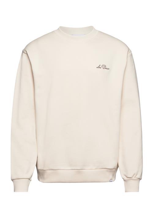 Se Les Deux Crew Sweatshirt Les Deux Cream ved Booztlet