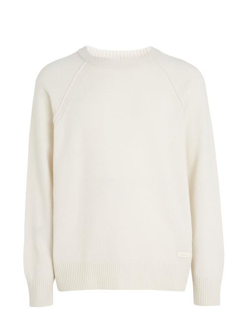 Se Calvin Klein Recycled Wool Comfort Sweater Calvin Klein White ved Booztlet