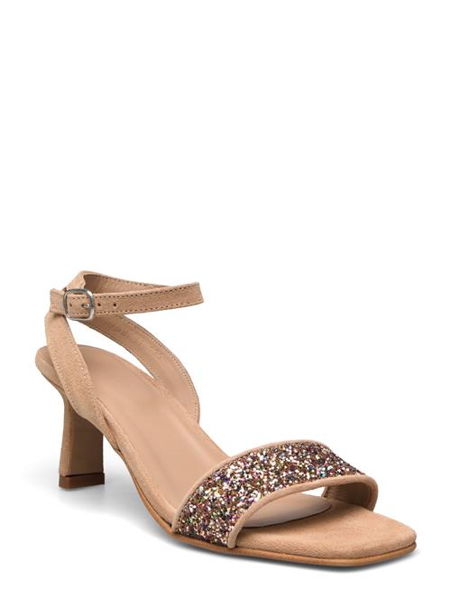 Se ANGULUS Sandals - Block Heels ANGULUS Beige ved Booztlet