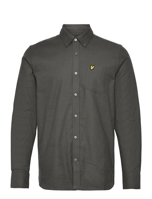 Lyle & Scott Plain Flannel Shirt Lyle & Scott Grey