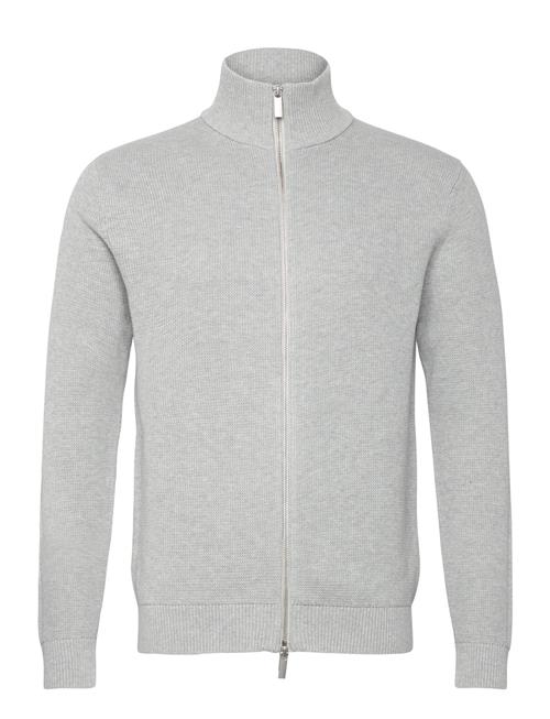 Selected Homme Slhdane Ls Knit Structure Full Zip Selected Homme Grey