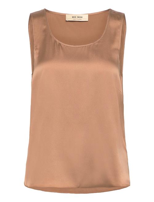 MOS MOSH Mmastrid Silk Tank Top MOS MOSH Brown