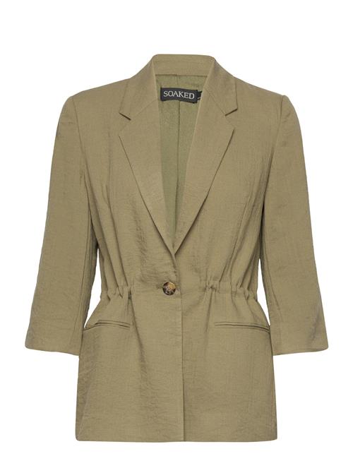 Soaked in Luxury Slcamile Drawstring Blazer Soaked In Luxury Green