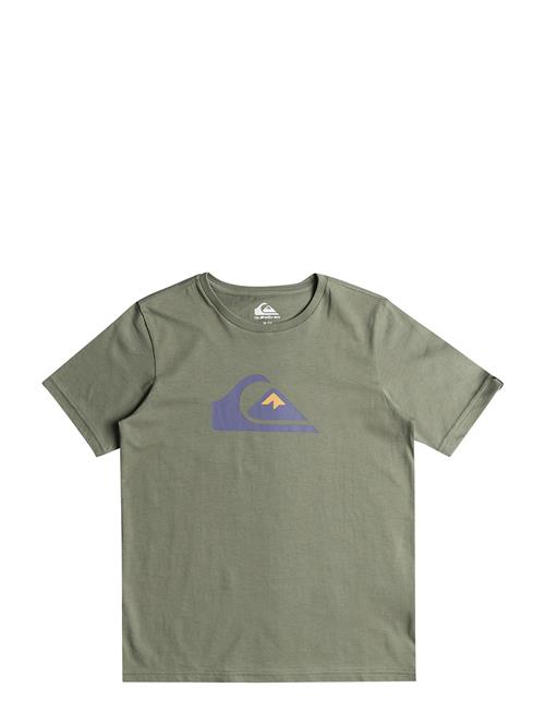 Quiksilver Comp Logo Ss Yth Quiksilver Khaki