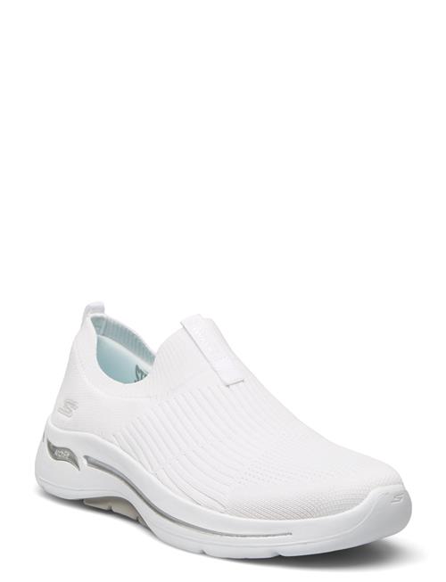 Se Skechers Womens Go Walk Arch Fit - Iconic Skechers White ved Booztlet