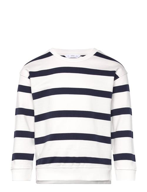 Mango Striped Print Sweatshirt Mango Navy