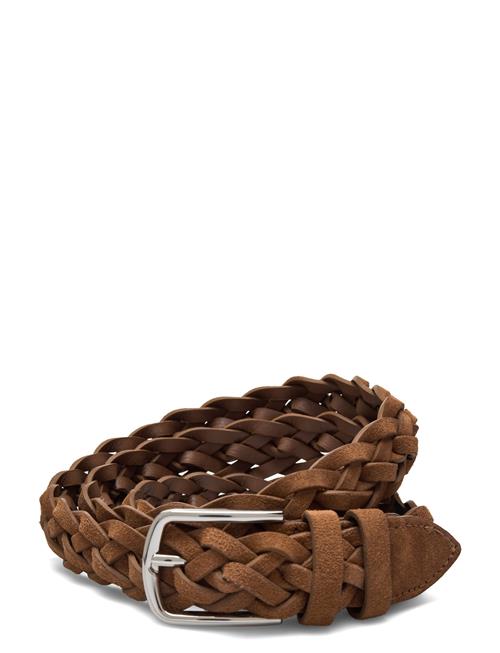 Se Mango Braided Suede Belt Mango Brown ved Booztlet