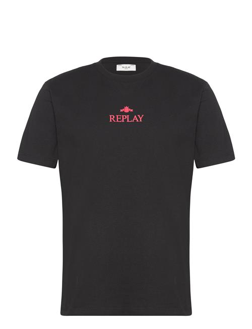 Se Replay T-Shirt Regular Replay Black ved Booztlet