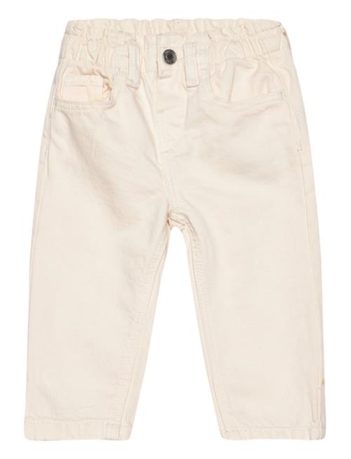 Se Mango Paperbag Jeans Mango Cream ved Booztlet