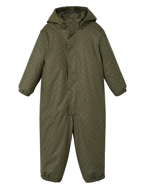 Se Lil'Atelier Nmmladry10 Rub Pad Snowsuit Aop Fo Lil Lil'Atelier Green ved Booztlet