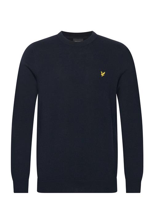 Se Lyle & Scott Cotton Merino Crew Neck Jumper Lyle & Scott Navy ved Booztlet