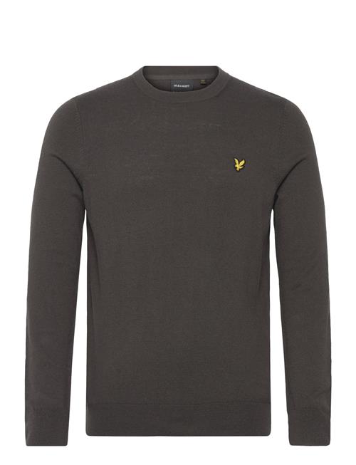 Se Lyle & Scott Cotton Merino Crew Neck Jumper Lyle & Scott Black ved Booztlet