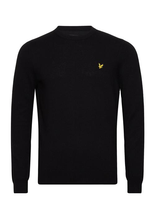 Se Lyle & Scott Cotton Merino Crew Neck Jumper Lyle & Scott Black ved Booztlet