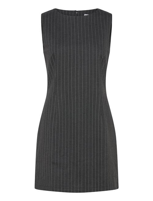 Mango Striped Short Dress Mango Grey