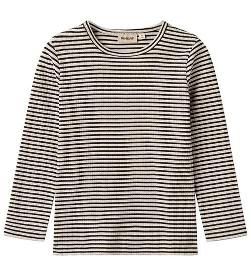 Se Wheat Wheat Bluse - Black Stripe ved KidsWorld