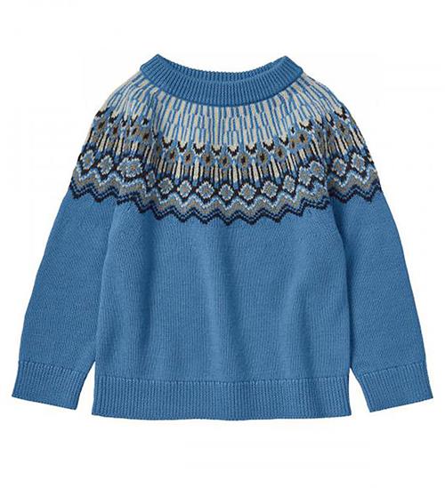 FUB FUB Bluse - Uld - Sweater - Deep Sky