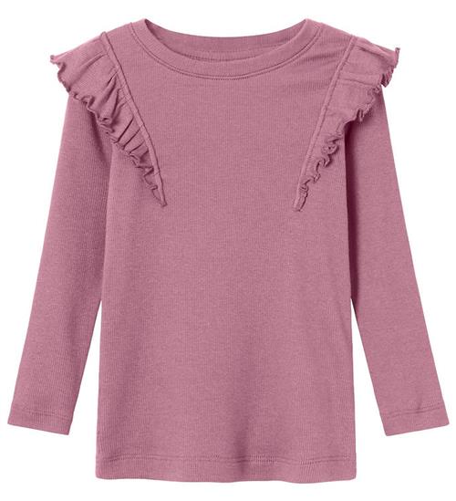 Se Name It Bluse - Rib - NmfNilla - Mauve Orchid ved KidsWorld