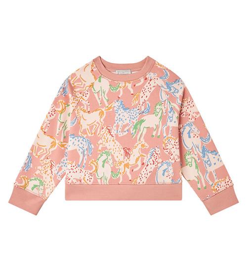 Se Stella McCartney Kids Stella McCartney Kids Sweatshirt - Rosa m. Heste ved KidsWorld