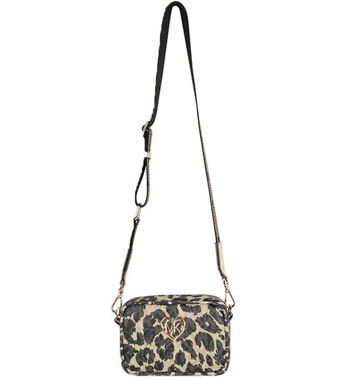 Se Michael Kors Michael Kors Skuldertaske - Stone m. Leopardprint ved KidsWorld