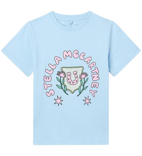 Se Stella McCartney Kids Stella McCartney Kids T-shirt - LyesblÃ¥ m. Rosa ved KidsWorld